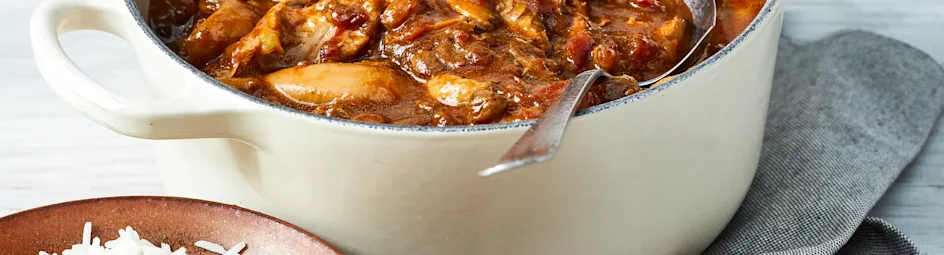 Kipstoof met kerrie en gember