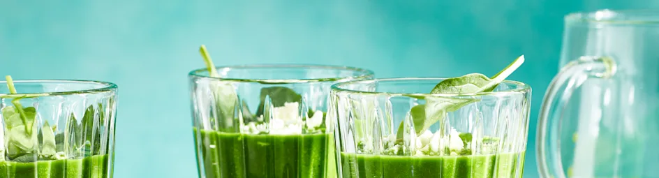 Romige koude spinaziesoep