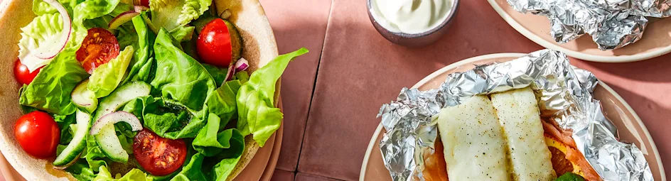 Kabeljauwpakketje met sinaasappel en gerookte zalm