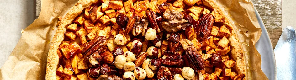 Noten-appeltaart