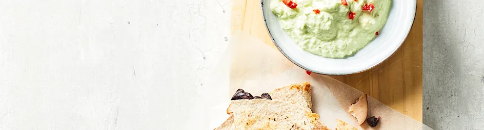 Quesadilla's met gerookte kip