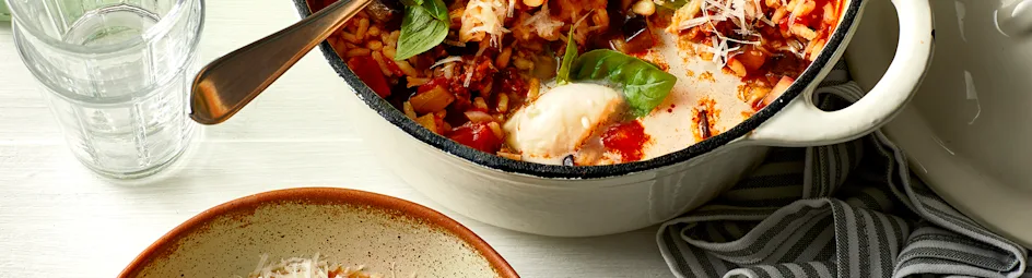 Tomatenrisotto met mozzarella