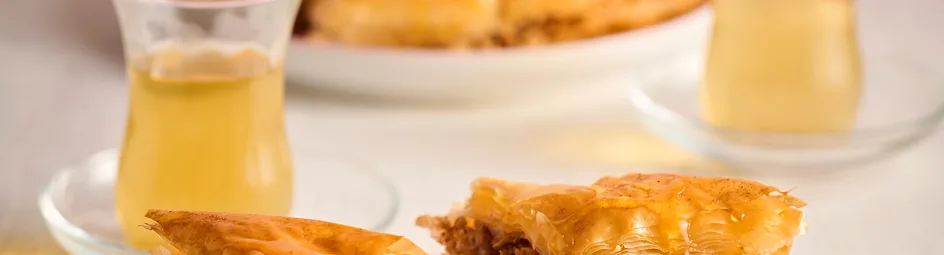 Baklava met amandel en walnoot