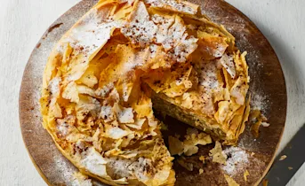 Bastilla met gember en kruidige kip