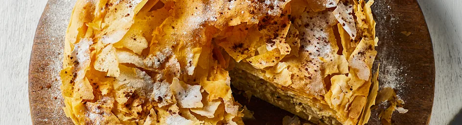 Bastilla met gember en kruidige kip