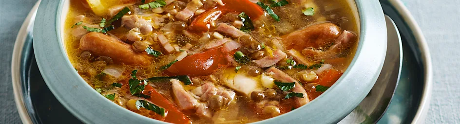 Caribische linzensoep