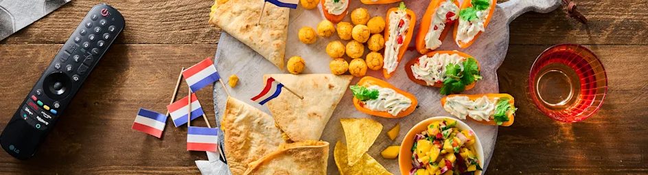 Tortillachips met mangosalsa