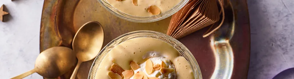 Île flottante van semifreddo