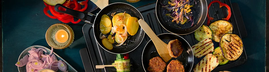 Courgetterolletjes met geitenkaas en spinazie