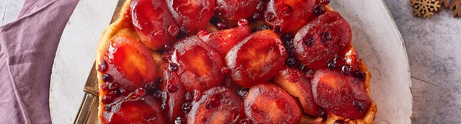 Tarte Tatin met appel en cranberry