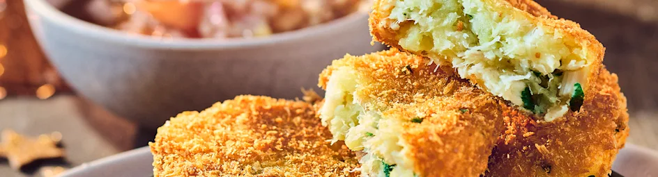 Viskoekjes met bruine boter-salsa