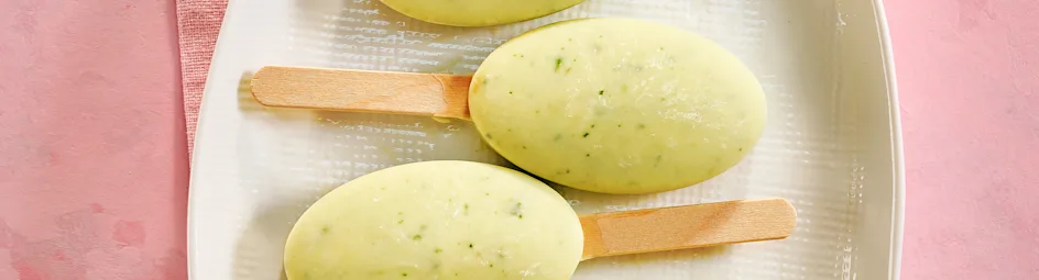 Avocado-yoghurtijsjes met munt