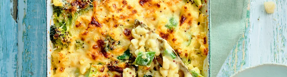 Mac & cheese met broccoli