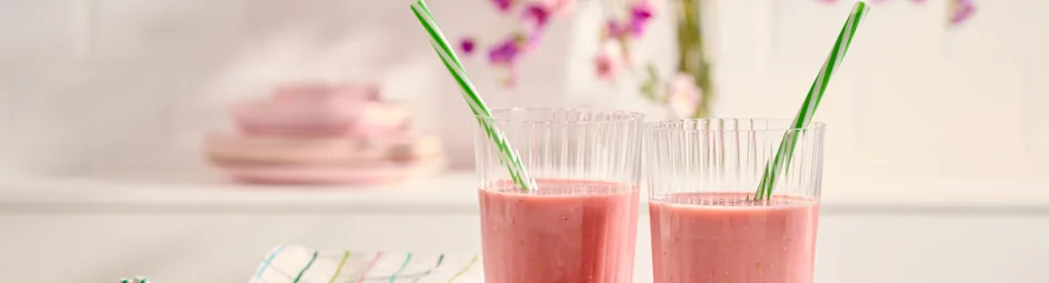 Frambozenyoghurt-ontbijtsmoothie