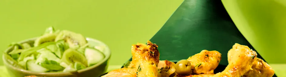 Kiptajine met gepekelde citroen