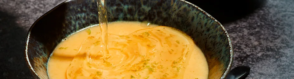 Mangopudding met limoen