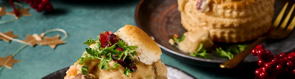 Pasteitjes met zelfgemaakte kippenragout