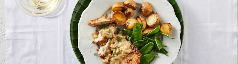 Lentestoof met hamlappen en dille