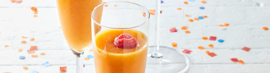 Mango mocktail met framboos
