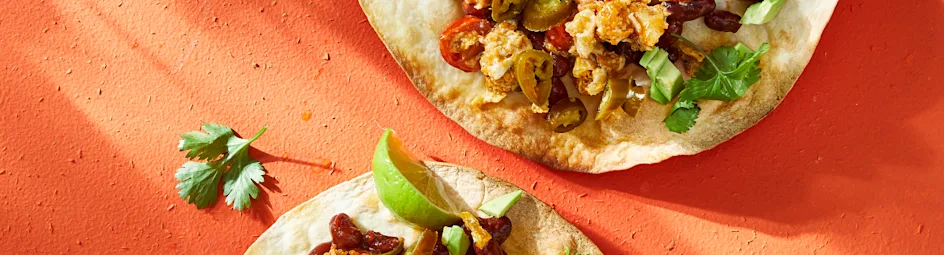 Tostada met Tex-Mex roerei