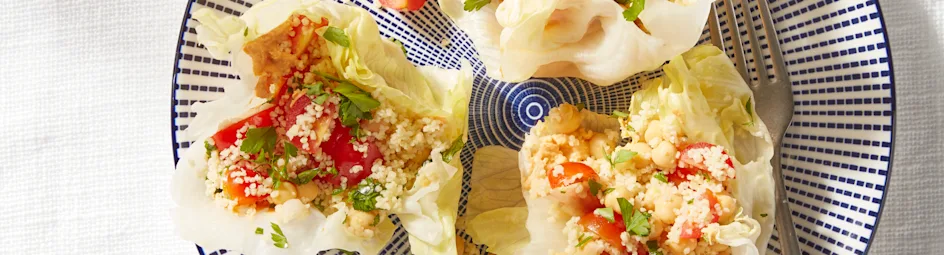 Slawraps met peterselie-kikkererwtencouscous