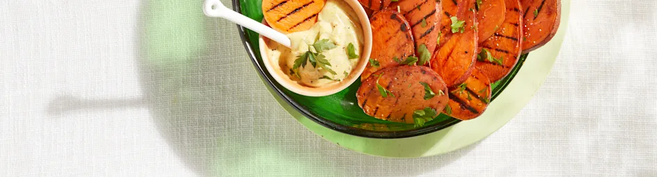 Zoete aardappel met vadouvanmayo