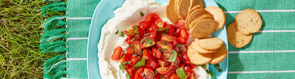 Ricottamascarpone met gemarineerde tomaatjes