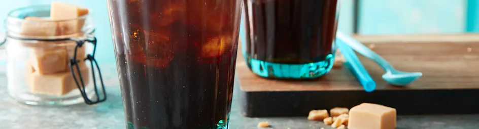 Iced coffee caramel