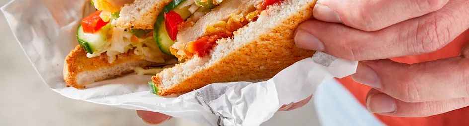 Krokante kipsandwich