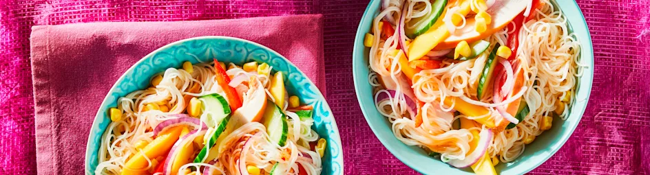 Mihoensalade met mango en limoen