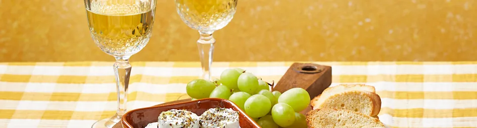 Gemarineerde verse geitenkaas