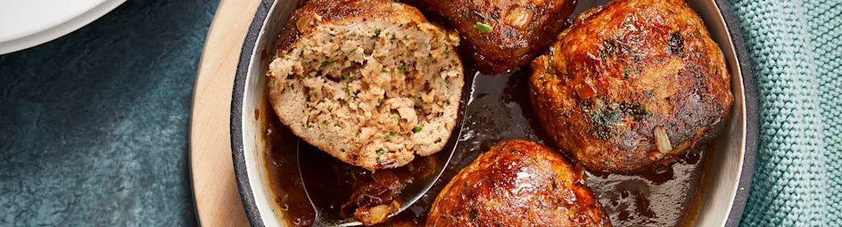 Oma's gehaktballen met appelstroopjus