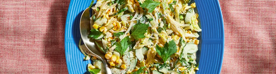 Gegrilde maïssalade met aioli