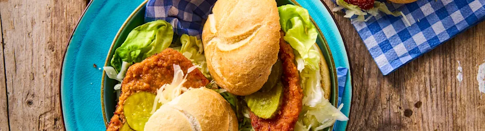 Schnitzel-broodjes (schnitzel-semmel)