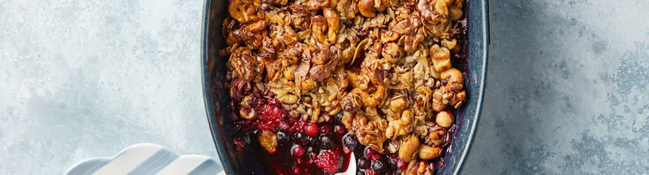 Ovenfruit met granolacrumble