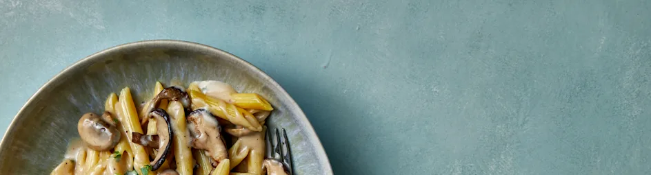Pasta met paddenstoelen roomsaus