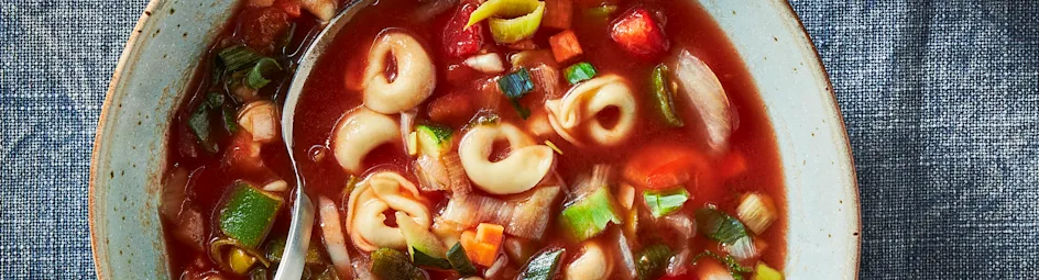Minestrone met tortellini