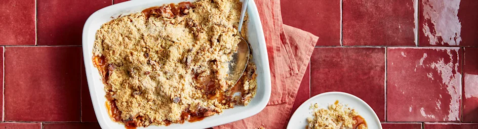 Appel-karamelcrumble