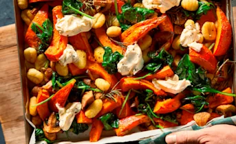Gnocchi uit de oven met pompoen