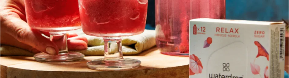 Waterdrop Relax frozen aardbei cocktail