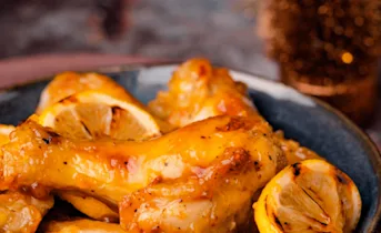 Sticky kippenvleugels met limoncello