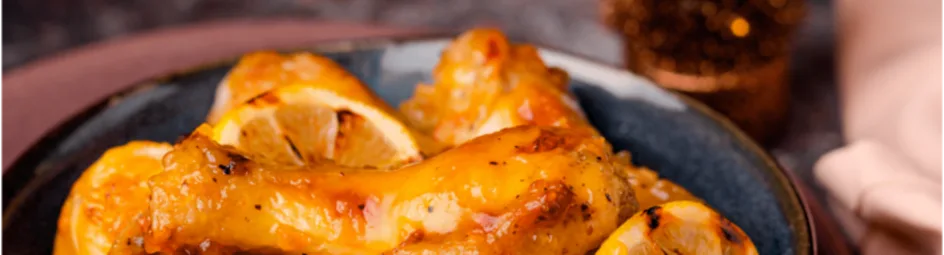 Sticky kippenvleugels met limoncello