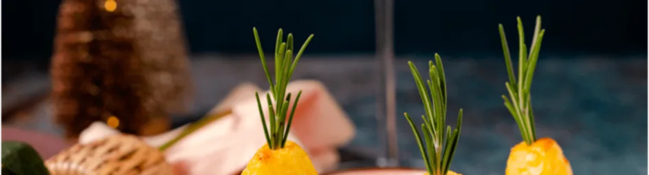 Aardappel kerstboompjes met rozemarijn aioli
