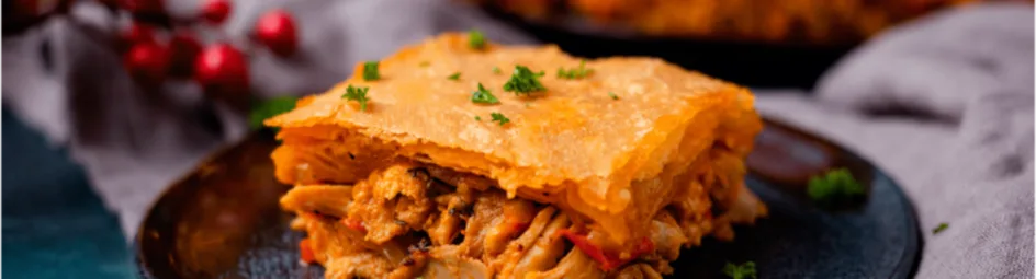 Griekse hartige kiptaart (kotopita)