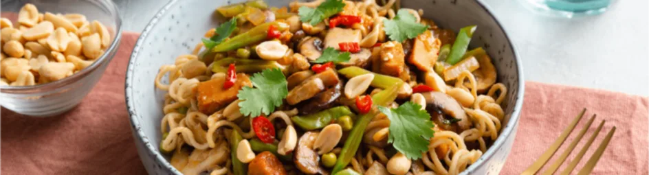 Vegetarische roerbakschotel