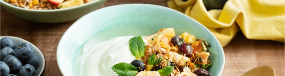 Appelkruimel met blauwe bessen