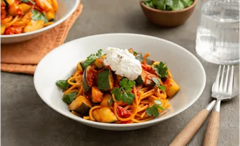 Spaghetti met courgette en ricotta