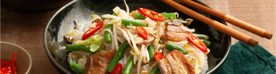 Gado gado met speklapjes