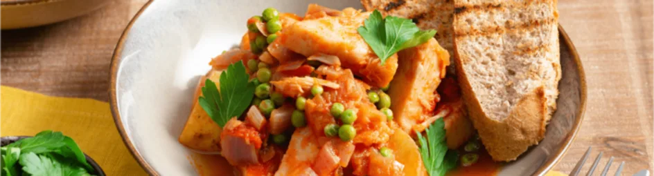 Jackfruit stoof met doperwten