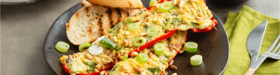 Gevulde paprika met andijviestamppot